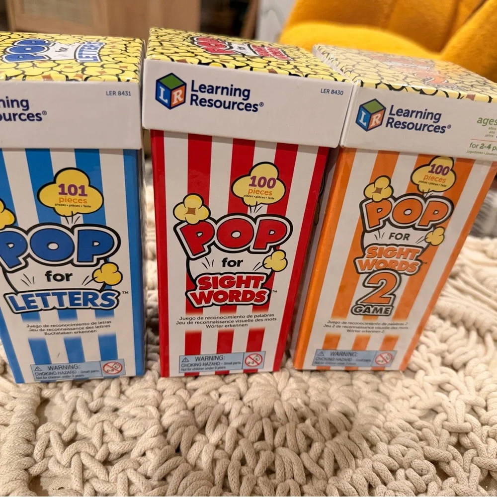 Learning Resources Pop for sight words 
teacher resource PreK & Kindergarten 
T5 - Picture 7 of 8